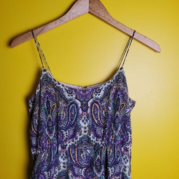 J. Crew Silk Paisley Dress Size 4 - Picture 3 of 11